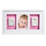 Pearhead Babyprints Deluxe Wall Frame Komplekts mazuļa pēdiņu/rociņu nospieduma izveidošanai White P63000