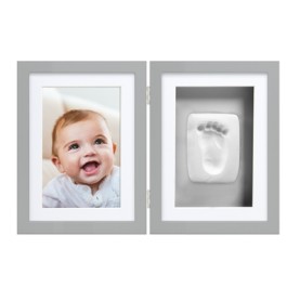 Pearhead Babyprints Desk Frame Komplekts mazuļa pēdiņu/rociņu nospieduma izveidošanai Gray P63005