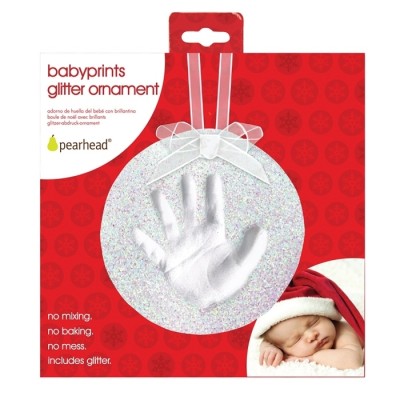Pearhead Babyprints Glitter Ornament Набор для создания отпечатка ручки/ножки малыша 50019