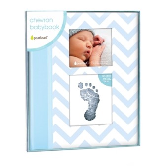 Pearhead Chevron Babybook Pirmais mazuļa albums Blue P62201