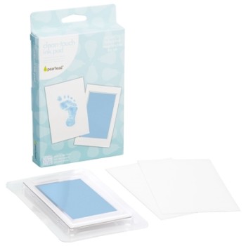 Pearhead Clean-touch Ink Pad Baby Footprint/Handprint Kit Blue 00008