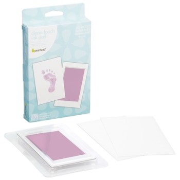 Pearhead Clean-touch Ink Pad Komplekts mazuļa pēdiņu/rociņu nospieduma izveidošanai Pink 00009