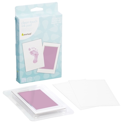 Pearhead Clean-touch Ink Pad Набор для создания отпечатка ручки/ножки малыша Pink 00009
