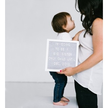 Pearhead Letterboard Set Наборная доска с буквами Gray 60114