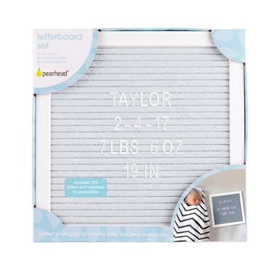 Pearhead Letterboard Set Наборная доска с буквами Gray 60114