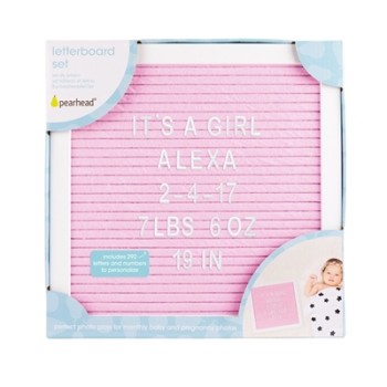Pearhead Letterboard Set Letterboard Pink 60113