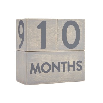 Pearhead Milestone Blocks Wooden Blocks Grey 60110