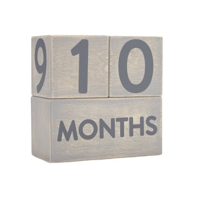 Pearhead Milestone Blocks Деревянные кубики Grey 60110