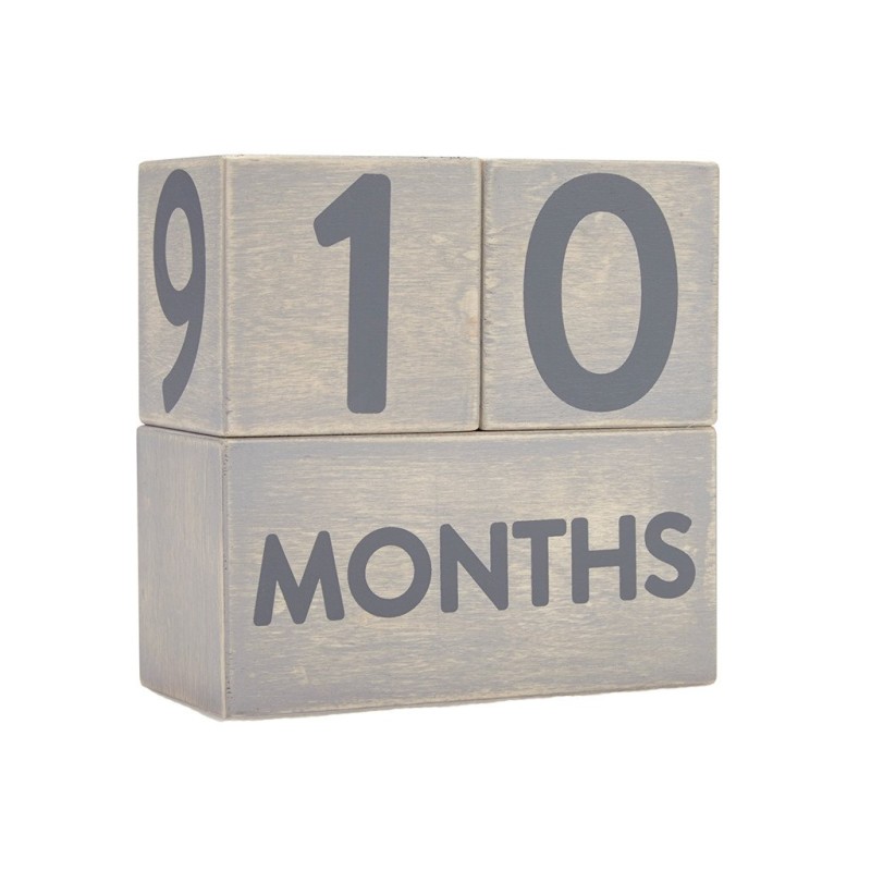 Pearhead Milestone Blocks Деревянные кубики Grey 60110