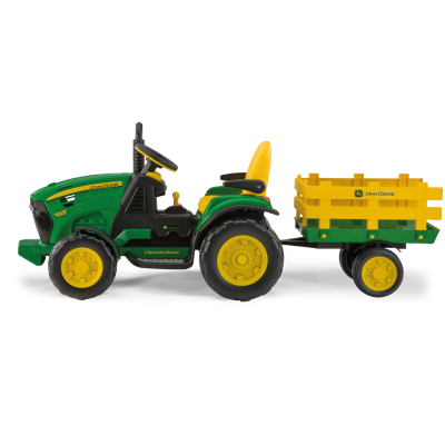 Peg Perego John Deere Ground Force with trailer 12V Детский электро трактор IGOR0047