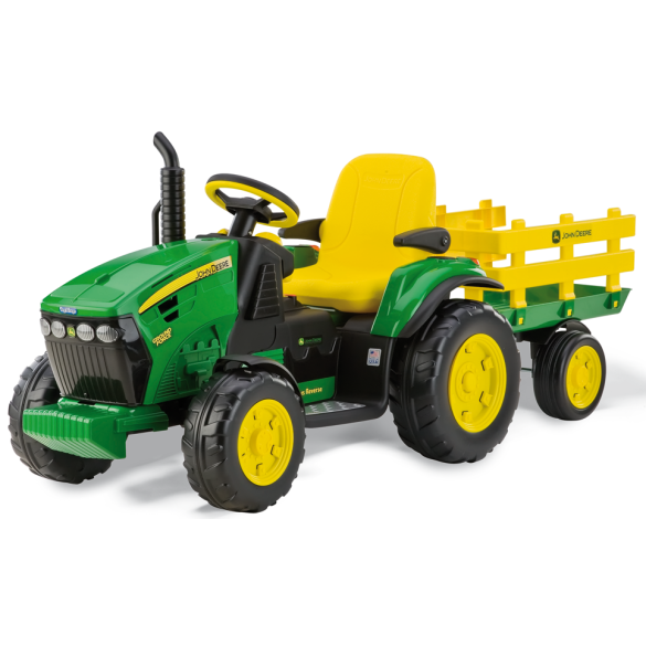 Peg Perego John Deere Ground Force with trailer 12V Детский электро трактор IGOR0047