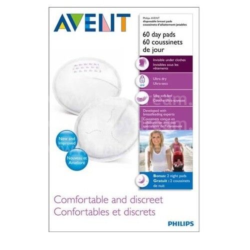 Philips Avent Одноразовые дневные прокладки для бюстгальтера (60 шт.), SCF 254/61