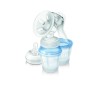 Philips Avent Manuālais krūts pumpis Natural ar trauciņiem piena/ēdiena uzglabašanai (3 gab + adapteris), SCF 330/13