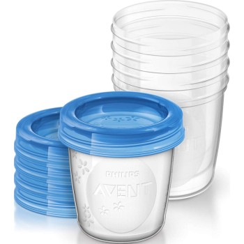 Philips Avent Konteineri krūts piena/ēdiena uzglabāšanai 180ml 5gb. SCF619/05