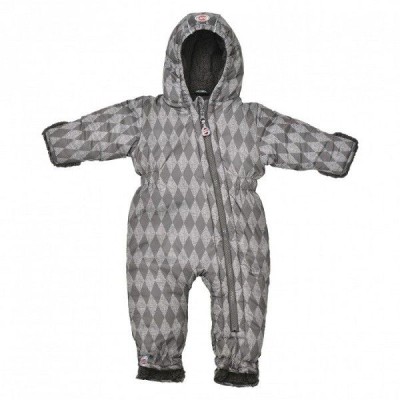 Lodger Skier Polyester Print kombinezons 3-6m, Coal, SK 577_3-6