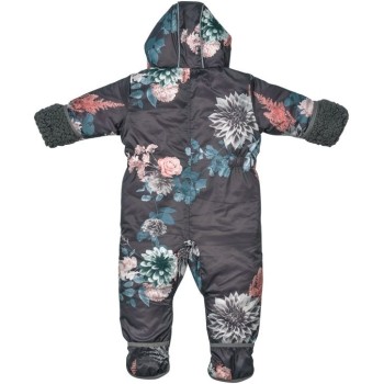 Lodger Skier Polyester Print Botanimal Raven kombinezons 6-12m, SK 587 6-12