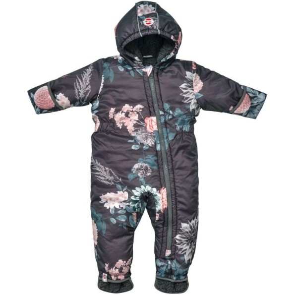 Lodger Skier Polyester Print Botanimal Raven kombinezons 18-24m, SK 587 18-24