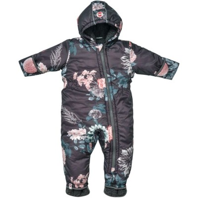 Lodger Skier Polyester Print Botanimal Raven kombinezons 6-12m, SK 587 6-12