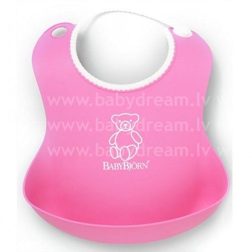 BabyBjorn Mīksts priekšautiņš Soft Bib Pink