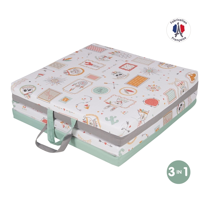 Tineo Clever playmat Daudzfunkcionāls spēļu paklājiņš 3in1 Indian 595584