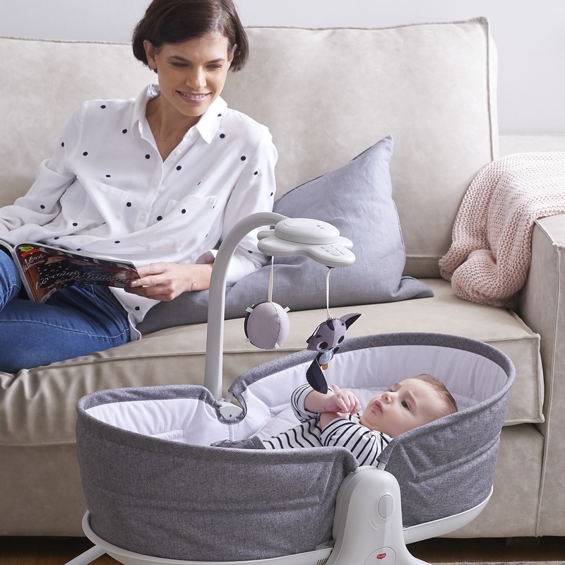 Tiny Love Rocker Napper 3in1 Кроватка - колыбель - качалка Grey TL1804100030