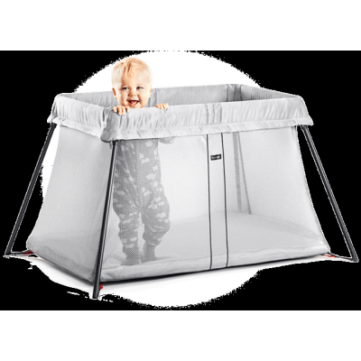 BabyBjorn Travel Cot кроватка для путешествий Light, Lightsilver, 040248