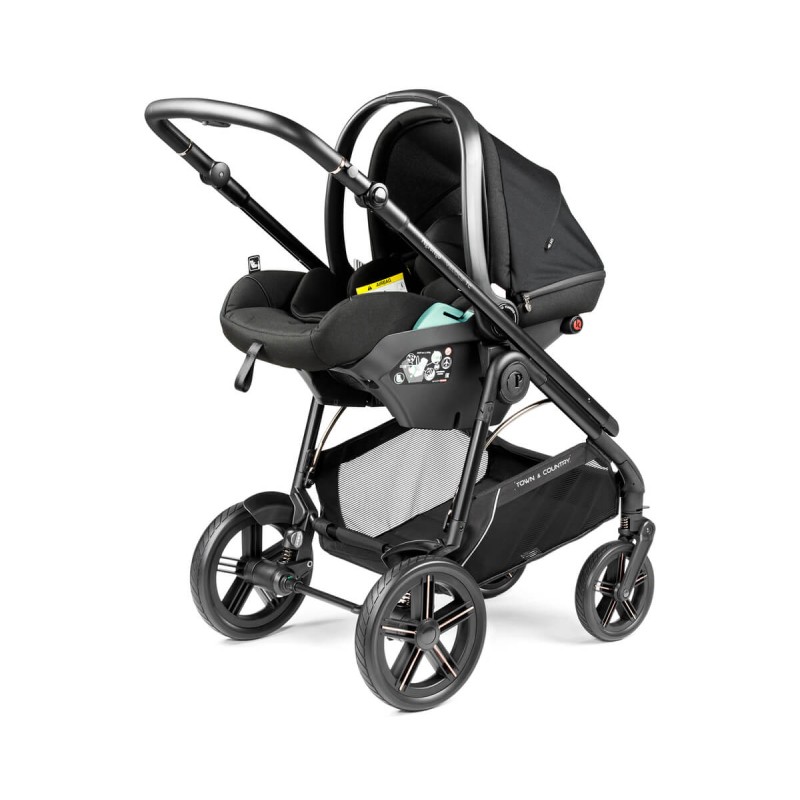Peg Perego Veloce TC (Town and Country) Modular Lounge True Black Rati 3 vienā