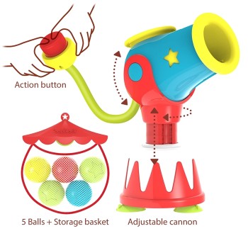 Yookidoo Ball Blaster Water Cannon Rotaļlieta vannai 40215