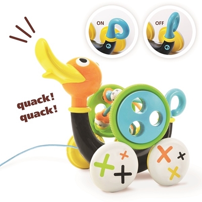 Yookidoo Pull Along Whistling Duck Музыкальная игрушка каталка 40129