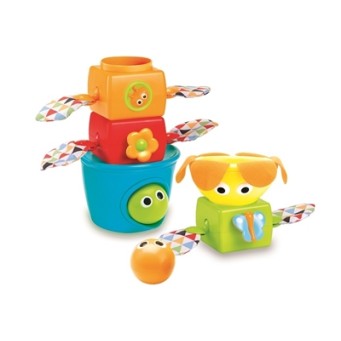 Yookidoo Stack Flap N Tumble Attīstošā muzikālā piramīda 40112