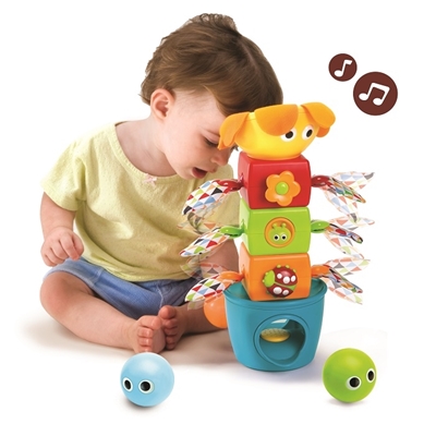 Yookidoo Stack Flap N Tumble Развивающая музыкальная пирамидка 40112