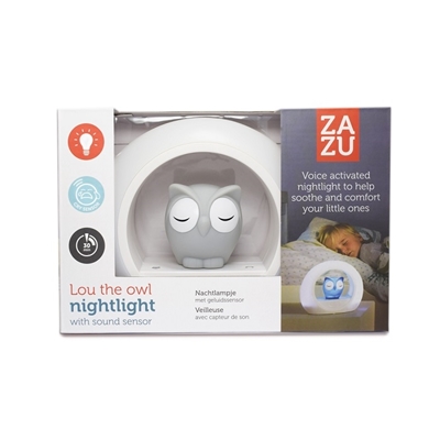 ZaZu Lou Ночник Owl Grey
