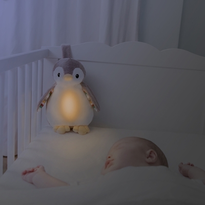 ZaZu Phoebe Muzikāla mīksta rotaļlieta ar nakts gaismu Penguin