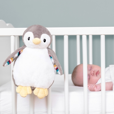 ZaZu Phoebe Muzikāla mīksta rotaļlieta ar nakts gaismu Penguin