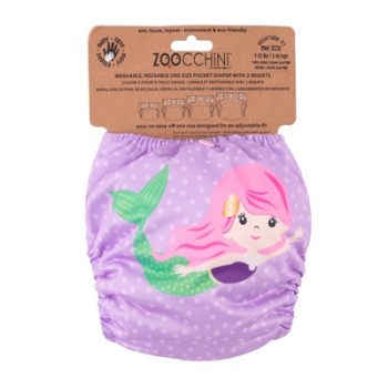 Zoocchini Marietta The Mermaid Universālas atkārtoti lietojamās autiņbiksītes