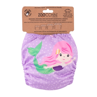 Zoocchini Marietta The Mermaid Универсальный многоразовый подгузник