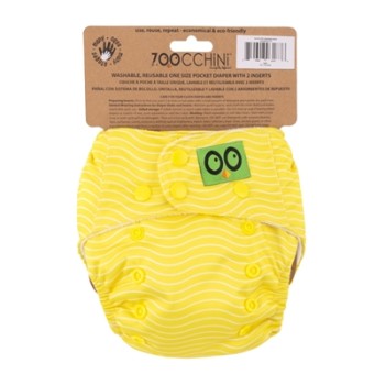 Zoocchini Puddles The Duck Universālas atkārtoti lietojamās autiņbiksītes