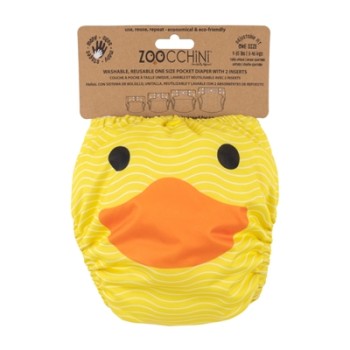 Zoocchini Puddles The Duck Universālas atkārtoti lietojamās autiņbiksītes