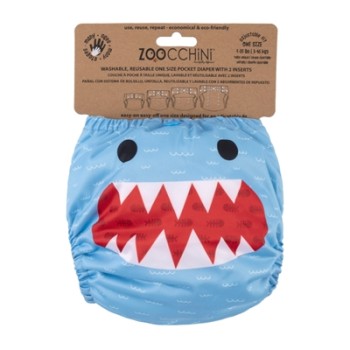 „Zoocchini Sherman The Shark“ universalios daugkartinio naudojimo sauskelnės