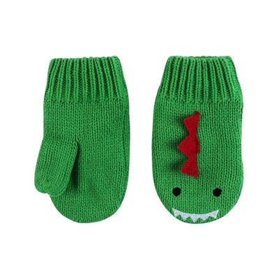 Zoocchini Devin the dinosaur Children's mittens 6-12 M