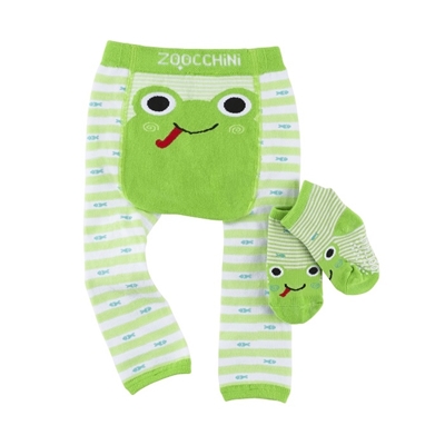 Zoocchini Flippy the frog Детские леггинсы и носочки 12-18 M