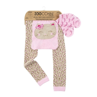 Zoocchini Kallie the kitten Детские леггинсы и носочки 12-18 M