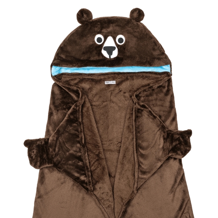 Zoocchini Bosley The Bear Детское одеяло с капюшоном