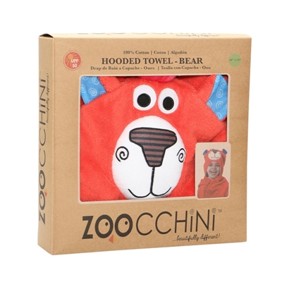 Zoocchini Bosley the bear Bērnu dvielis ar kapuci