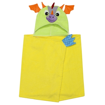 Zoocchini Drool draakon laste rätik kapuutsiga