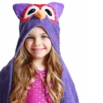 Zoocchini Olive the owl Bērnu dvielis ar kapuci