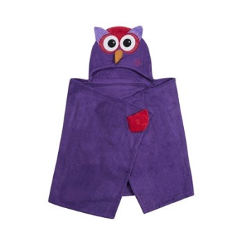 Zoocchini Olive the owl Bērnu dvielis ar kapuci