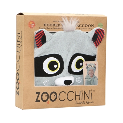 Zoocchini Rocco the raccoon Bērnu dvielis ar kapuci