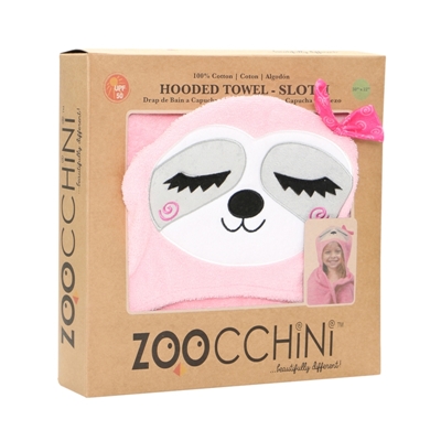 Zoocchini tinginys Sadie Vaikiškas rankšluostis su gobtuvu