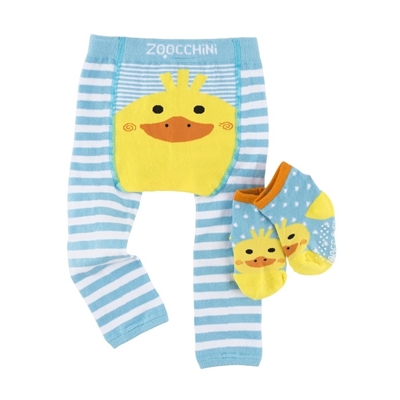 Zoocchini Puddles the duck Детские леггинсы и носочки 12-18 M